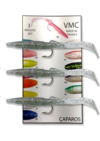 3 Adetli Raglou Set Silikon Yem 8.5 cm