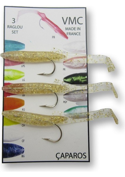 3 Adetli Raglou Set Silikon Yem 8.5 cm
