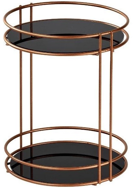 2'li Rose Banyo Organizer Seti, Iki Katlı ve Tek Katlı Düzenleyici - Metal Paslanmaz