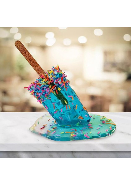 Eriyen Buzlu Ş Heykel Süsleri ve Çocuklar Için Hediye Açık Mavi (Yurt Dışından) fiyatları