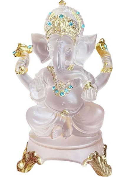 Hindu Fil I Heykeli Heykel Dekor Temizle Aureate Mavi (Yurt Dışından)