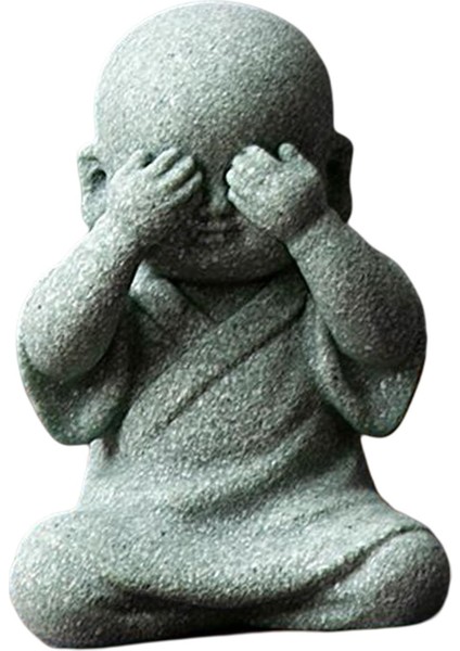 Mini Keşiş Heykelcik Buda Heykeli Meditasyon El Yapımı Dekorasyon Ev Dekor Gö (Yurt Dışından) modelleri