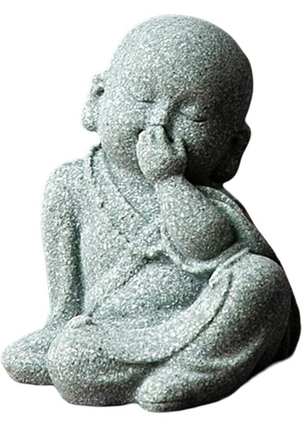 Mini Keşiş Heykelcik Buda Heykeli Meditasyon El Yapımı Dekorasyon Ev Dekor Snicker (Yurt Dışından)