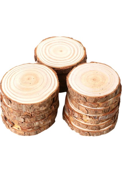 12/20 Ahşap Yuvarlak Doğal El I ile Düğün Pastası Standı 20 Paket (Yurt Dışından) fırsatları