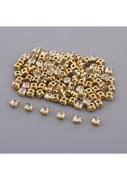 Prettyia 100 Akrilik Flatback Rhinestones Dıy Dikmek (Yurt Dışından)