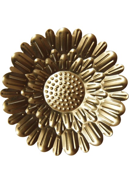 Çiftlik Için Asılı Heykel Metal Altın Yuvarlak El I Ackground (Yurt Dışından)