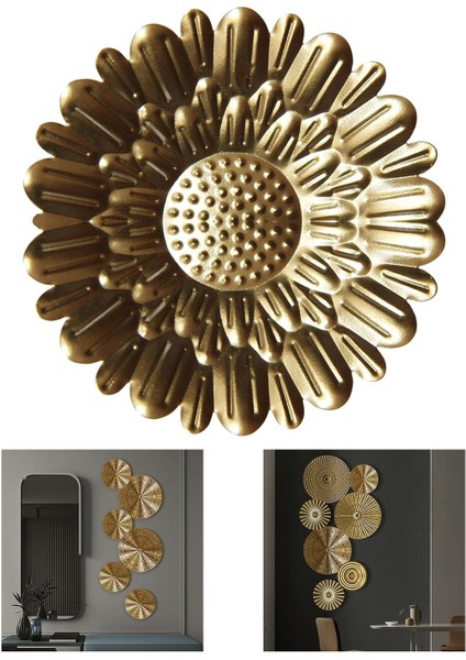 Çiftlik Için Asılı Heykel Metal Altın Yuvarlak El I Ackground (Yurt Dışından) fırsatları