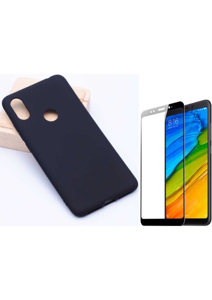 Xiaomi Redmi S2 ile Uyumlu Soft Yumuşak Telefon Kılıfı ve 5d Tam Kaplayan Cam Ekran Koruyucu