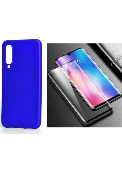 Xiaomi Mi 9 Se ile Uyumlu Soft Yumuşak Telefon Kılıfı ve 5d Tam Kaplayan Cam Ekran Koruyucu