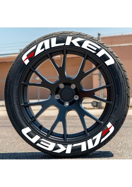 AS Tuning Falken Beyaz Kalıcı Lastik Yazısı Falken Sticker