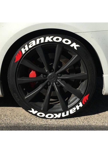 AS Tuning Hankook 3D Lastik Yazısı Beyaz