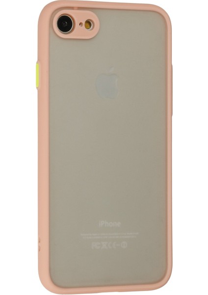 Apple iPhone 8 Kılıf Montreal Silikon Kapak - Pembe 277097