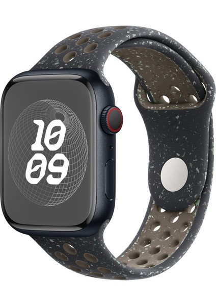 Apple Watch Series 8 45MM Kordon Flame Sport Band Siyah