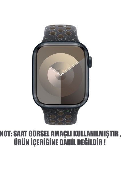 Apple Watch Series 8 45MM Kordon Flame Sport Band Siyah