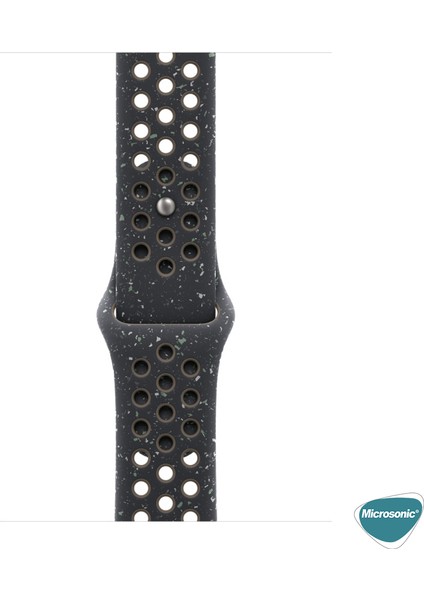 Apple Watch Series 8 45MM Kordon Flame Sport Band Siyah