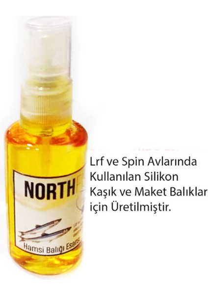 Hamsi Balığı Esanslı Lrf Spin Silikon Maket Balık Yem Kokusu