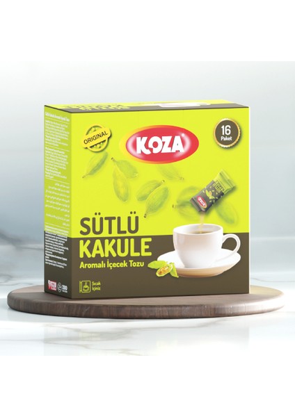 Tek İçimlik Sütlü Kakule Aromalı İçecek Tozu