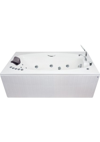 San Diego Jakuzi 184x102 h:63 Elegance Hidromasaj Sistemli Küvet (Gövde + Metal ayak + 4 yön panel)