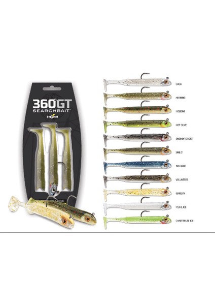 Searchbait 360GT 9cm ( 3 Adet ) Lrf-Spin Silikon Yem