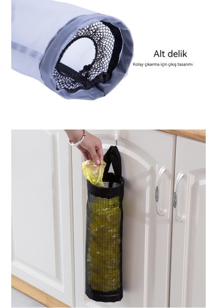 Duvara Monte Alışveriş Çantası Depolama Rafı Saklama Çantası Asılı Çöp Saklama Çantası Ev Mutfak Plastik Torba Organizatör Çantası (Yurt Dışından) modelleri