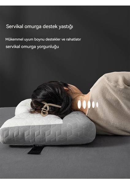 Uykuya Yardımcı Olmak Için Çekiş Önleyici Servikal Omurga Yastığı (Yurt Dışından)