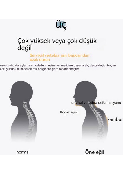 Uykuya Yardımcı Olmak Için Çekiş Önleyici Servikal Omurga Yastığı (Yurt Dışından)