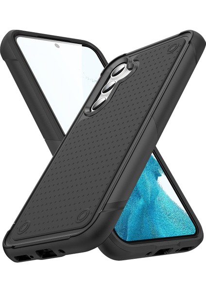 Samsung Galaxy A54 Için Çift Katmanlı Sert Pc Yumuşak Tpu Telefon Kılıfı - Siyah (Yurt Dışından)