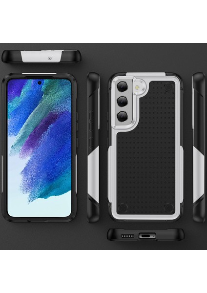 Samsung Galaxy S21 Fe 5g Için Çift Katmanlı Sert Pc Yumuşak Tpu Telefon Kılıfı - Beyaz - Siyah (Yurt Dışından) fiyatları