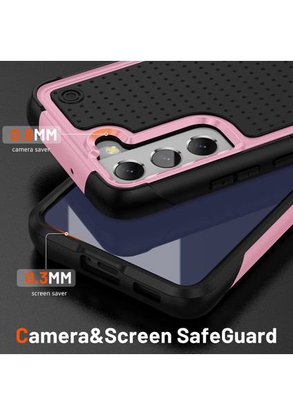 Samsung Galaxy S21 Fe 5g Için Çift Katmanlı Sert Pc Yumuşak Tpu Telefon Kılıfı - Pembe - Siyah (Yurt Dışından) fırsatları