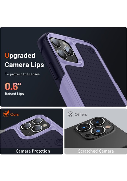 iPhone 11 Pro Için Çift Katmanlı Sert Pc Yumuşak Tpu Telefon Kılıfı - Mor - Mavi (Yurt Dışından) indirimleri