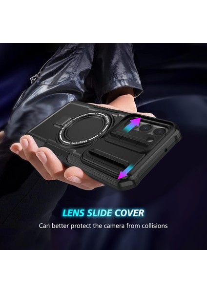 Samsung Galaxy S23 Için Magsafe ile Uyumlu, Manyetik Halkalı Stand Ağır Hizmet Telefon Kılıfı - Siyah (Yurt Dışından) indirimleri