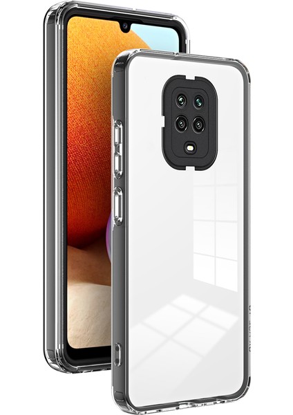 Xiaomi Redmi Note 9s /note 9 Pro /9 Pro Max Için Şeffaf Sert Pc Tampon Telefon Kılıfı - Siyah (Yurt Dışından)