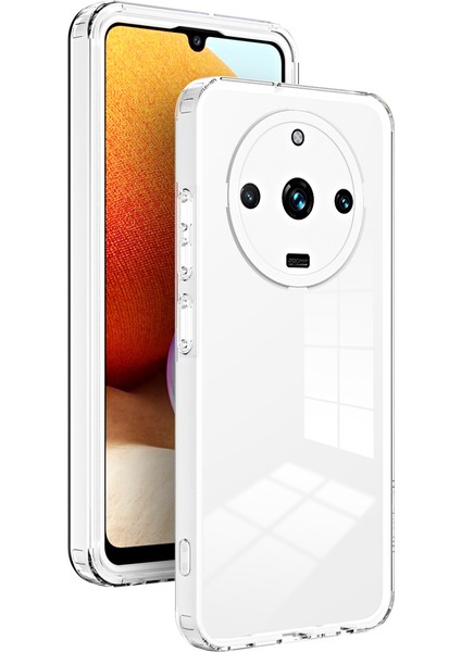 Realme 11 Pro /realme 11 Pro+ Için Şeffaf Sert Pc Tampon Telefon Kılıfı - Beyaz (Yurt Dışından)
