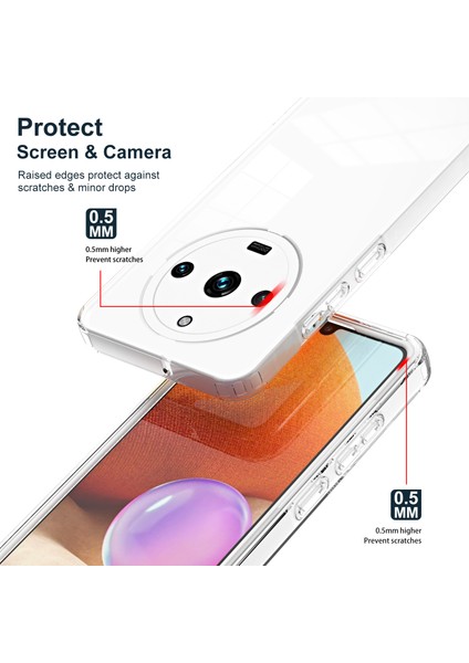 Realme 11 Pro /realme 11 Pro+ Için Şeffaf Sert Pc Tampon Telefon Kılıfı - Beyaz (Yurt Dışından)