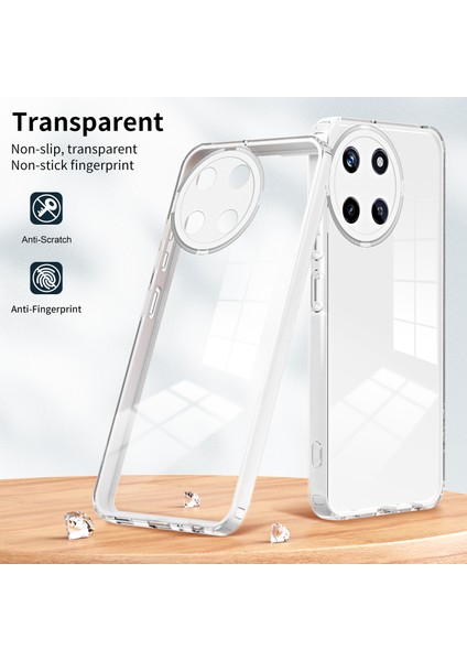 Realme 11 Için Şeffaf Sert Pc Tampon Telefon Kılıfı - Beyaz (Yurt Dışından) fiyatları