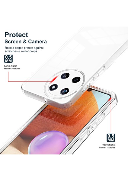 Realme 11 Için Şeffaf Sert Pc Tampon Telefon Kılıfı - Beyaz (Yurt Dışından) fırsatları