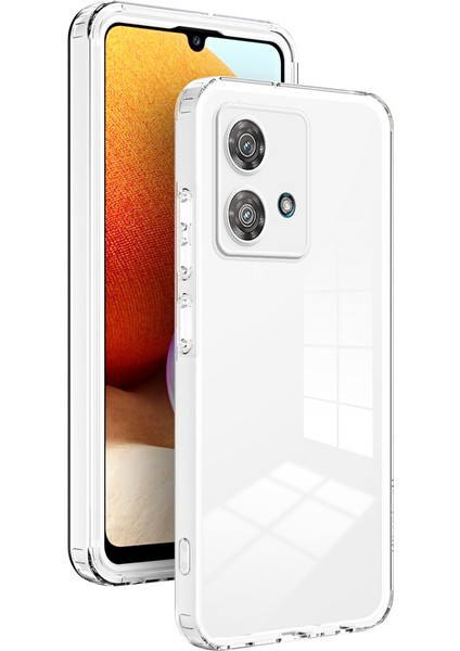 Motorola Edge 40 Neo Için Şeffaf Sert Pc Tampon Telefon Kılıfı - Beyaz (Yurt Dışından)