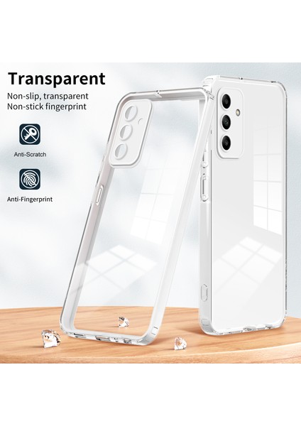 Samsung Galaxy M34 5g Için Şeffaf Sert Pc Tampon Telefon Kılıfı - Beyaz (Yurt Dışından)