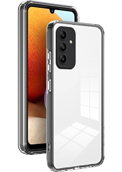Samsung Galaxy M34 5g Için Şeffaf Sert Pc Tampon Telefon Kılıfı - Siyah (Yurt Dışından)