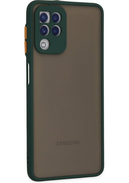 Samsung Galaxy M22 Kılıf Montreal Silikon Kapak - Yeşil 277097