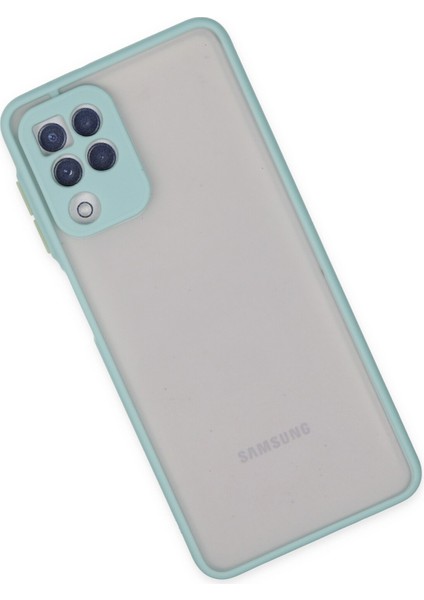 Samsung Galaxy M22 Kılıf Montreal Silikon Kapak - Turkuaz 277097