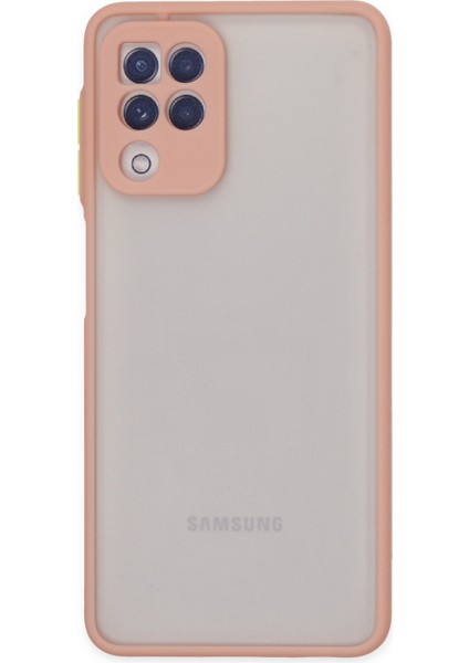 Samsung Galaxy M22 Kılıf Montreal Silikon Kapak - Pembe 277097