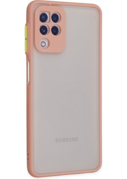 Samsung Galaxy M22 Kılıf Montreal Silikon Kapak - Pembe 277097