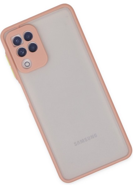 Samsung Galaxy M22 Kılıf Montreal Silikon Kapak - Pembe 277097