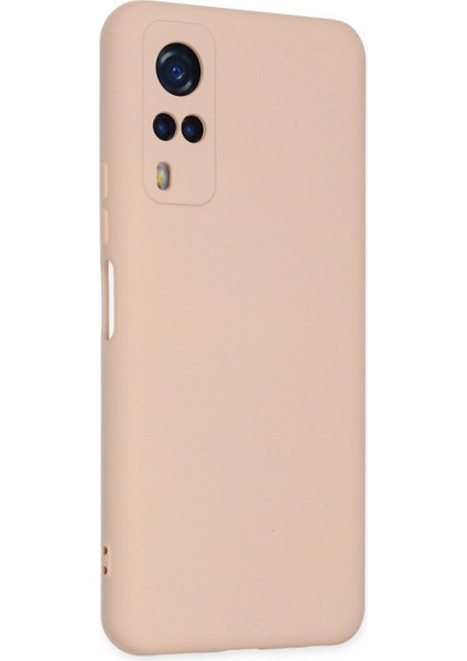 Vivo Y51 Kılıf Nano Içi Kadife Silikon - Pudra 277097