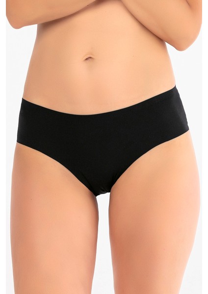 Siyah Cushy Iz Yapmaz Külot