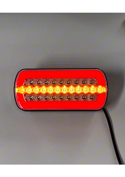 Römork Karavan Stop Seti 6mt Kablolu 7 Pin Neonlu Kayar Sinyalli Su Geçirmez 12-24V Takım
