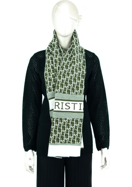 Kadın Kışlık Pamuklu Iplikten Dokuma Bilinen Modern Desenli Geniş Tarz Atkı Şal