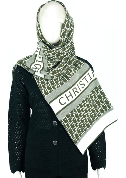 Kadın Kışlık Pamuklu Iplikten Dokuma Bilinen Modern Desenli Geniş Tarz Atkı Şal indirimleri