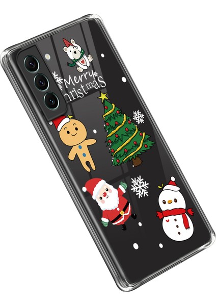Samsung Galaxy S23 Için Noel Desen Baskı Kılıfı Temiz Esnek Tpu Şok Geçirmez Telefon Kapak-Christmas Karikatür (Yurt Dışından)